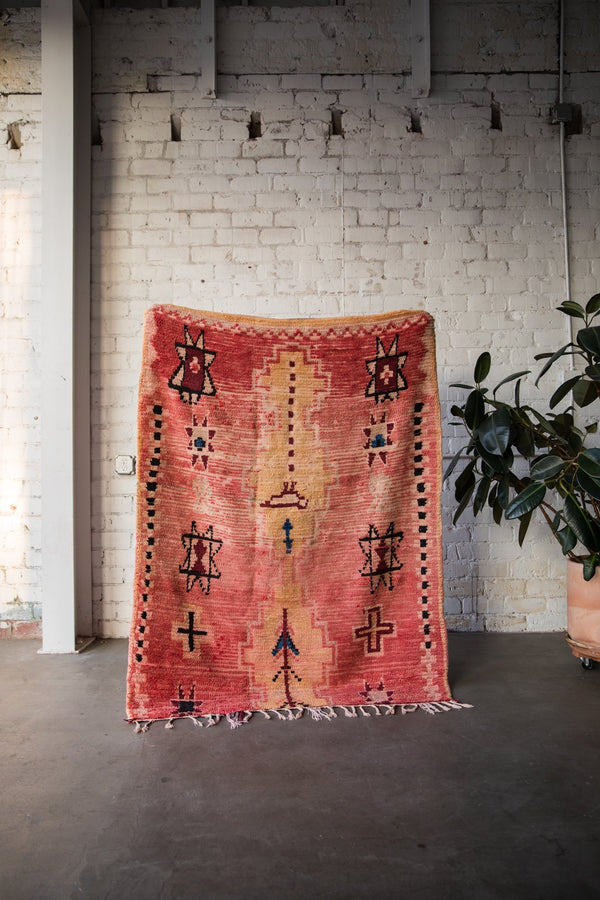 A UTAH ROMANCE vintage azilal moroccan berber carpet