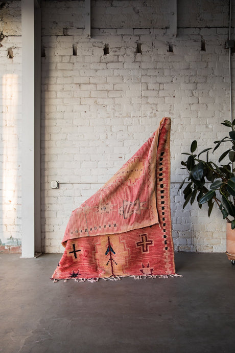 A UTAH ROMANCE vintage azilal moroccan berber carpet